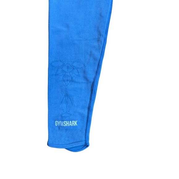 Gymshark Blue Mandala Yoga Leggings Women Size Small - Picture 6 of 10
